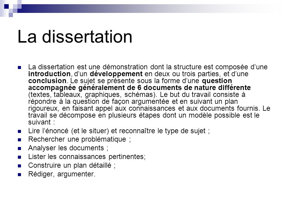 Introduction de partie dissertation help